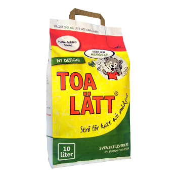 Strö för katt och smådjur 10l Toa Lätt