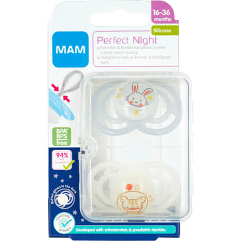 Napp Perfect Night Silikon 16-36m 2-p MAM