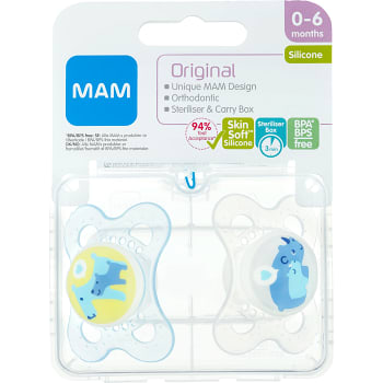 Napp Original Silikon 0-6mån 2-p MAM