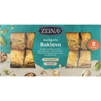Baklava Pistage valnöt 8-p 140g Zeinas