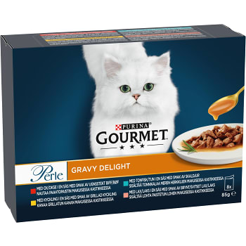 Kattmat Gourmet Perle Gravy Delight 85g 8-p Purina