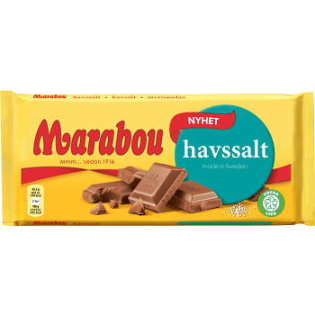Mjölkchoklad med havssalt 185g Marabou