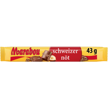 Mjölkchoklad bar Schweizernöt 43g Marabou
