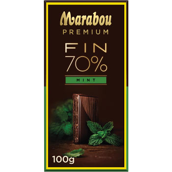 Chokladkaka Premium 70% Cocoa Mint 100g Marabou