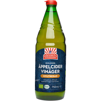 Äppelcidervinäger Ofiltrerad 750ml KRAV Kung Markatta