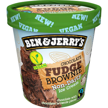 Glass Fudge Brownie Vegan 465ml Ben &amp; Jerrys