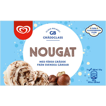 Glass Nougat 500ml GB Gräddglass