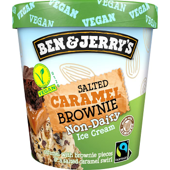 Salted Caramell Brownie vegansk mjölkfri 465ml Ben &amp; Jerrys