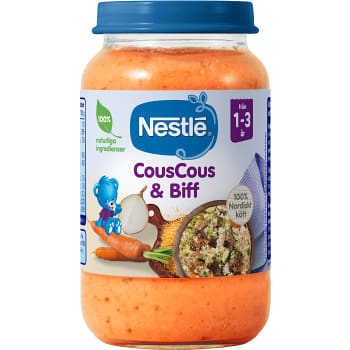 Barnmat CousCous & Biff 1-3 år 220g Nestle