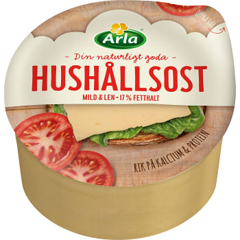 Hushållsost mild 17 % ca 1,1kg Arla
