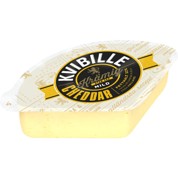 Cheddar krämig mild utan vax ca 750g Kvibille®
