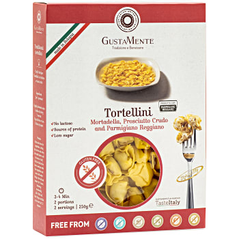 Tortellini Rökt skinka Glutenfri 250g GustaMente