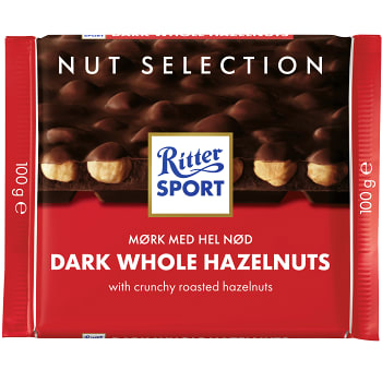 Mörk Choklad Hasselnöt 100g Ritter