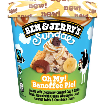Bananglass Oh My Banoffee Pie 257ml Ben &amp; Jerrys