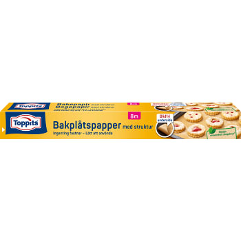 Bakplåtspapper med struktur 8m Toppits