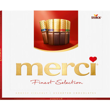 Chokladask Finest selection Röd 250g Merci