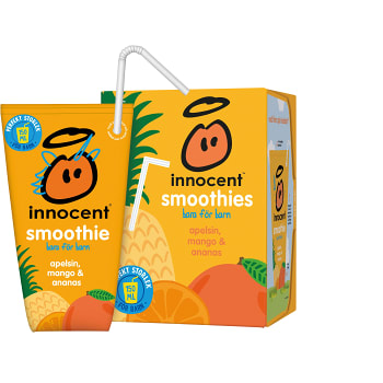 Barn Smoothie Apelsin Mango Ananas 4-p 150ml Innocent