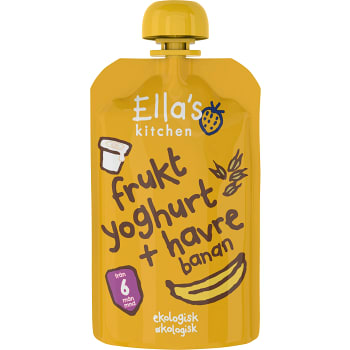 Mellanmål Banan Squeeze 6mån Ekologisk 100g Ella´s kitchen