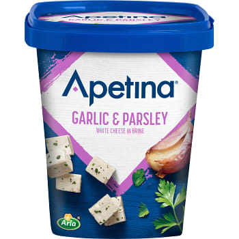 Vitost Vitlök &amp; persilja Tärnad i lake 200g Apetina®