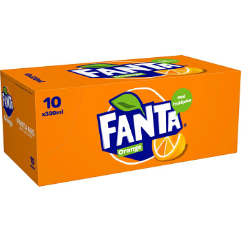 Läsk Orange Fanta 33cl 10-p