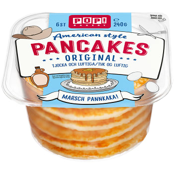 Pannkakor Amerikanska 240g 6-p POP! Bakery