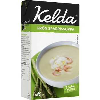 Grön sparrissoppa 5dl Kelda