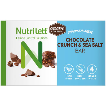 Bar Crunch Seasalt &amp; chocolate 4-p 240g Nutrilett