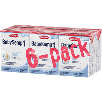 Modersmjölksersättning BabySemp 1 6-p 200ml Semper