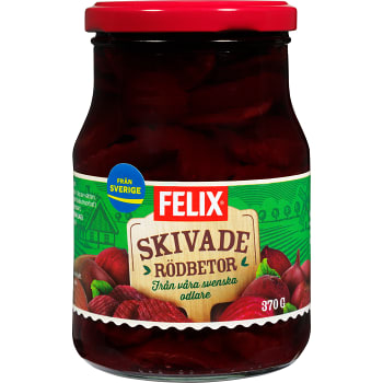 Rödbetor Skivade 370g Felix