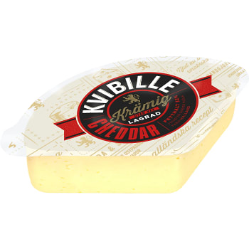 Cheddar Krämig Lagrad utan vax ca 750g Kvibille