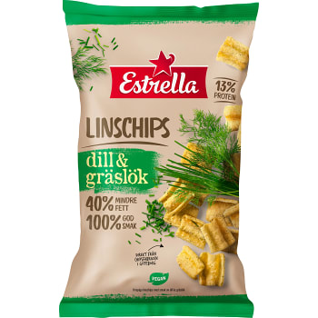 Linschips Dill &amp; Gräslök 110g Estrella