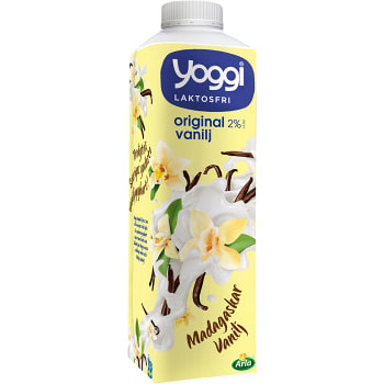 Yoghurt Madagaskar vanilj Laktosfri 2% 1000g Yoggi®