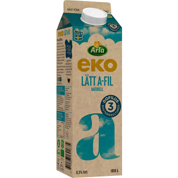 Lätt A-Fil plus Dofilus Naturell 0,5% Ekologisk 1000g Arla