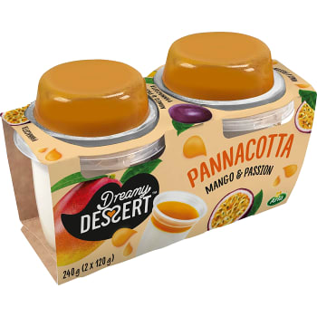 Pannacotta Mango Passion 2-p 240g Dreamy Dessert