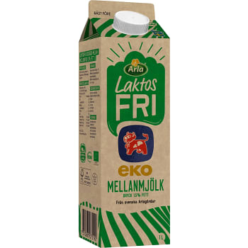 Mellanmjölkdryck 1,5% Ekologisk Laktosfri 1l Arla Ko®