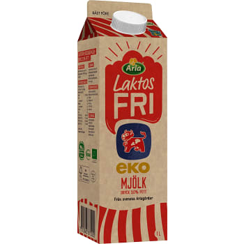 Standardmjölkdryck 3,0% Ekologisk Laktosfri 1l Arla Ko®