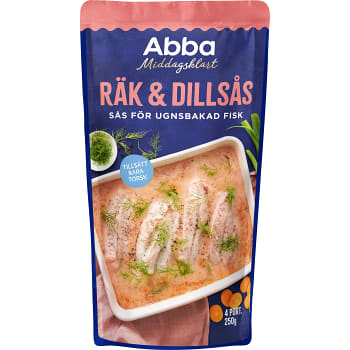 Räk &amp; dillsås för ugnsbakad torsk 250g Abba
