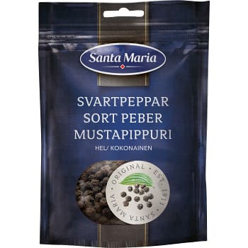 Krydda Svartpeppar Hel påse 70g Santa Maria
