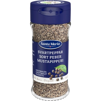 Svartpeppar Grovmalen 34g Santa Maria