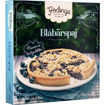 Blåbärspaj Fryst 400g Frödinge
