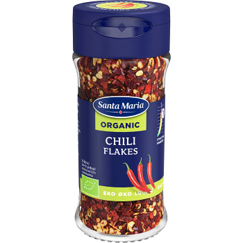 Chili Flakes Ekologisk 27g Santa Maria