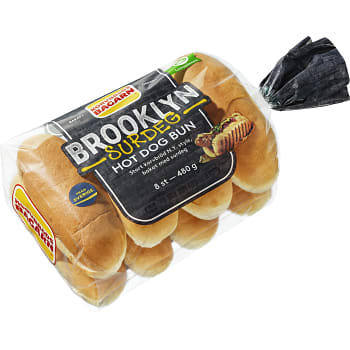 Brooklyn Hot dog buns 480g Korvbrödsbagarn