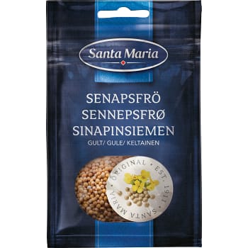 Krydda Senapsfrö Gult påse 28g Santa Maria