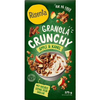 Granola Äpple Kanel 375g Risenta