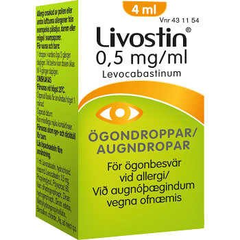 Livostin Ögondroppar 0,5mg/ml 4ml Livostin
