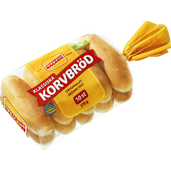 Korvbröd 10-p 270g Korvbrödsbagarn