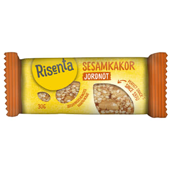 Sesamkaka Jordnöt 30g Risenta