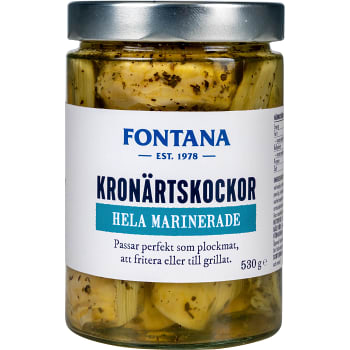 Kronärtskockor Hela Marinerade 530g Fontana
