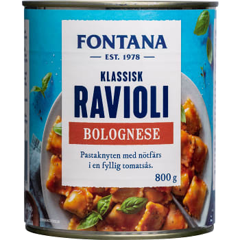 Ravioli i Bolognaisesås 800g Fontana