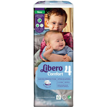 Blöjor Comfort Strl 4 7-11kg 50-p Miljömärkt Libero